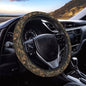 Brown Green Leaf Camo Pattern Steering Wheel Cover for Women Men, Non-Slip Steering Wheel Protector Car Wheel Covers, Universal 15 Inch Fit for Auto, Suvs, Truck - color: Brown Green Leaf Camo Pattern