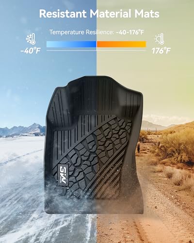 3W Floor Mats Fit for Jeep Renegade 2015-2023 TPE All Weather Custom Fit Floor Liner for Jeep Renegade 1st and 2nd Row Full Set Car Liners Black - size: Jeep Renegade 2015-2023 Floor Mats