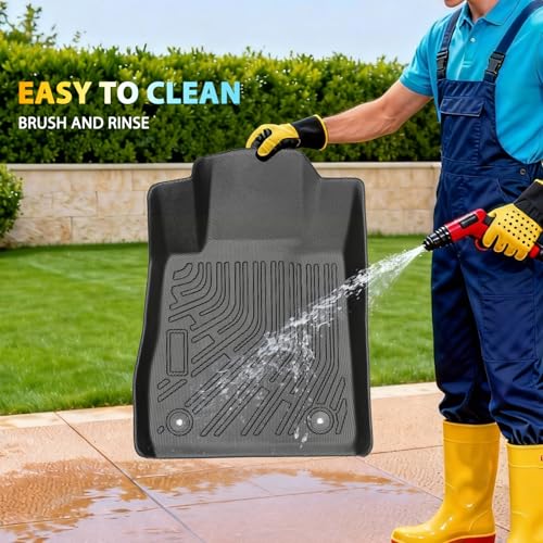 Floor Mats & Cargo Liner for Chevy Impala 2020 2019 2018 2017 2016 2015 2014, All Weather TPE Floor Liners Custom Fit Impala Heavy Duty Car Mats 1st & 2nd Row & Trunk Mat Accessories Black - style: 28) For Chevy Impala | 2014-2020 | Combo Set