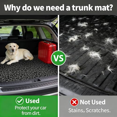 Car Trunk Mat - Universal Size 29" x 39", Leopard Print Pattern Cargo Liner, Car Accessory for SUVs/Sedan/Wagons, Durable Protective Mat, Trunk Liner for Families/Travel Enthusiasts - style: Leopard Print-8