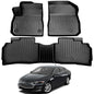 Custom Fit Rubber Mats for 2016-2025 Chevy Malibu Models Floor Mats and Cargo Liner Full Set Includes 1st and 2nd Rows Maximum Coverage, All Weather, Laser Measured TPE Rubber Protection Mat Car Mats - color: 2016-2023 Malibu floor mat