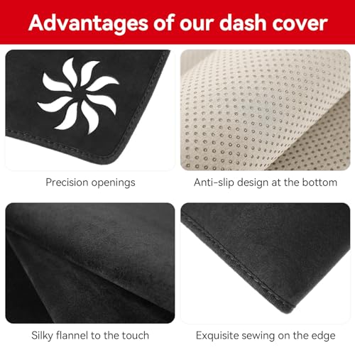 Dash Cover for Toyota Camry 2024 2023 2022 2021 2020 2019 2018 (Include Hybrid) Accessories Flannel Dashboard Cover Dash Mat Center Console Cover Sunshield Protector Pad - size: for Toyota 2018-2024 Camry
