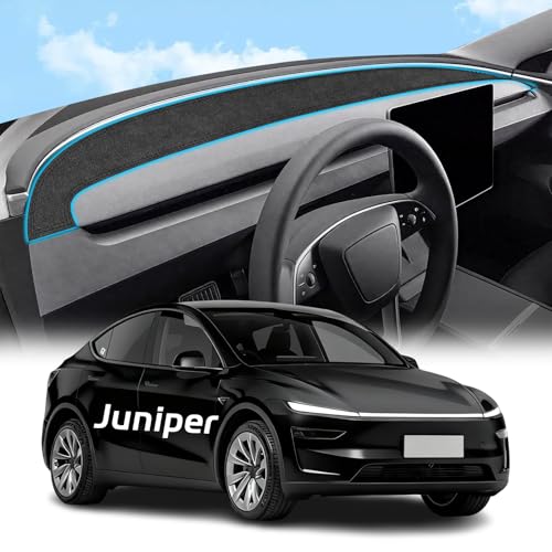 Dashboard Cover for New Model Y Juniper 2025 2026 Flannel Dash Board Cover Dash Mat Protector Compatible with Tesla Model Y Juniper Interior Dash Covers No Glare Model Y J uniper Accessories - color: for Model Y Juniper 2025-2026