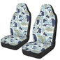 Car Seat Covers for Front Seat Set of 2 Elastic Fabrics Blue Fish Camouflage Automobile Front Seat Covers Removable Automotive Accessories Universal for Auto Truck SUV - color: Blue Fish Camouflage