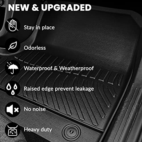 All Weather Floor Mats Fit for Pathfinder 7 Seat 2026 2025-2022 TPE Rubber Liners Set Pathfinder Accessories All Season Guard Odorless Anti-Slip Floor Mats 3 Row - size: 1) pathfinder 7p|2022-2026|floor mats