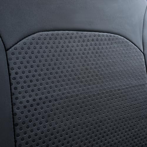 Flying Banner Car Seat Covers Front Seats Rear Bench Polyester car seat Protectors Easy installations Rear Bench Split Classic Man Lady Truck - color: Full set neoprene Solid Gray