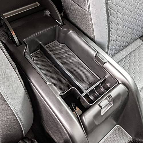 EDBETOS Center Console Organizer Tray Compatible with Chevy Colorado GMC Canyon Accessories 2015 2016 2017 2018 2019 2020 2021 2022 Armrest Secondary Storage Glove Box, Black - color: Black