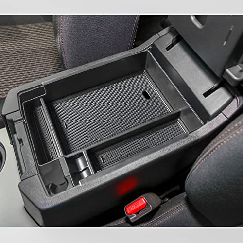 Full Size Center Console Organizer Tray Compatible with Toyota 4Runner Accessories 2010-2020 2021 2022 2023 2024 Insert Armrest Box Secondary Storage Divider ABS Materials, Black Trim