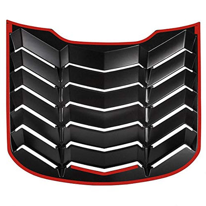 2015-2023 Rear+Side Window Louvers Windshield Sun Shade Cover Lambo Style Matte Black Compatible with Ford Mustang 2015 2016 2017 2018 2019 2020 2021 2022 2023 Complete Set … - size: 2015-2020 Rear+Side