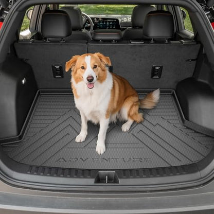 KUST Cargo Trunk Liner for Jeep Grand Cherokee 5 Seats 2022-2026 (Include 4XE, Not for WK & L), Rear Cargo Mat with Back Seat Protector for Grand Cherokee Accessories Cover TPE Rubber Raised Edge - style: Grand Cherokee 2022-2026 │ Cargo + Backrest Mat