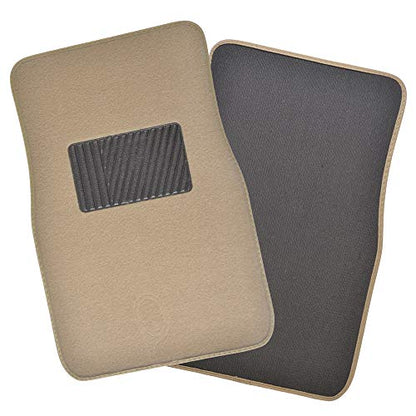 Motor Trend Premium Inter-Lock Backing Carpet Car Floor Mats - Front & Rear, Thick & Durable Auto Protection, Fits Most Cars Truck SUV Coupe Sedan