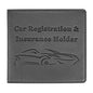 Car Registration and Insurance Holder, Premium PU Leather Vehicle Glove Box Car Organizer Men Women Wallet Accessories Case for ID, Driver's License - Grey - color: Grey