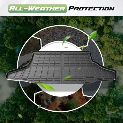 Cartist Floor Mats for Toyota Prius 2010-2015 (Not fit Plug in, V or C), All Weather Cargo Liner for Prius Accessories, Heavy Duty TPE Cargo Mats, Car Accessories - size: 1)Toyota Prius 10-15 Full Set