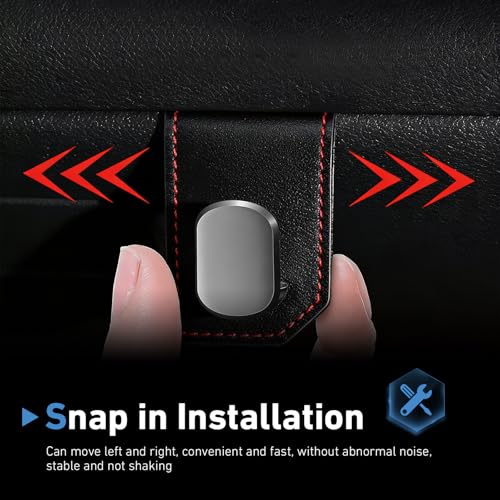 2 PCS Car Co-Pilot Glovebox Hooks, Multifunctional ABS Glove Box Storage Double Hangers, Front Passenger Seat Storage Hooks for Bags, Umbrellas, Purses, Universal for Most Vehicles (Black)