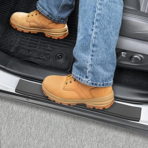 CARTIST Door Sill Protector for Toyota RAV4 2019-2025, Door Sill Guards & Rear Bumper Protector Kit for RAV4 Accessories, 5PCS Black