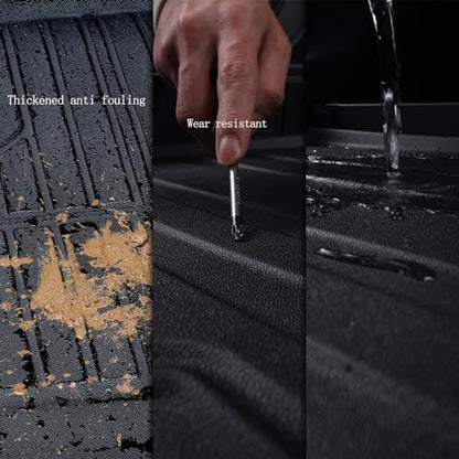 Large Cargo Liners for Mazda CX90 CX-90 2024 2025 2026 (Only Suitable for 7&8 Seats) (Not Suitable for 6 Seats), TPE All Weather Protection with Trunk Mat Covering the Backrest - size: 2024 2025 CX90 Cargo Mats