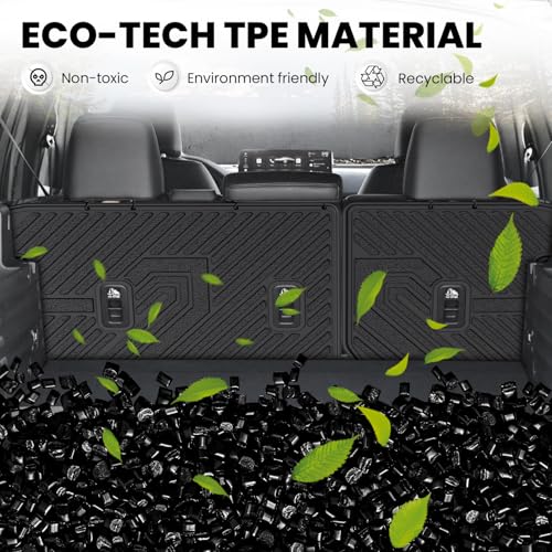 LASFIT Rear Seat Back Protector for Honda Passport 2026, All Weather TPE Pet Friendly Custom Fit Passport Second Row Back Seat Cover Mat Liner Accessories, Black - style: 7）For Honda Passport | 2026 | Seat Back Protector
