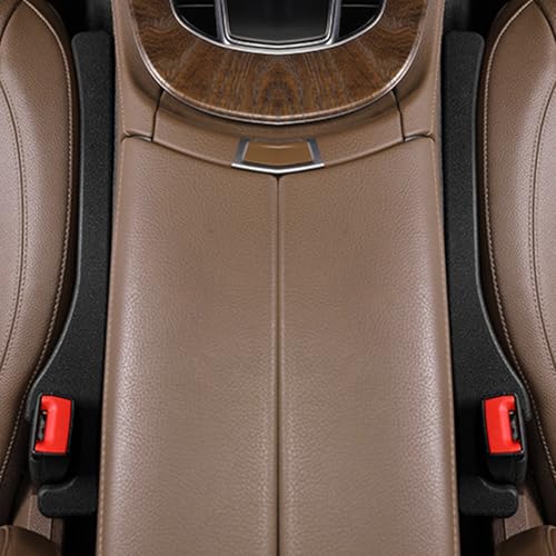 2 Pack Car Seat Gap Filler Car Seat Gap Interior Universal Fit PU Leather Car Seat Gap Plug for Filling Gaps Between Seats and Consoles Stop Things from Dropping