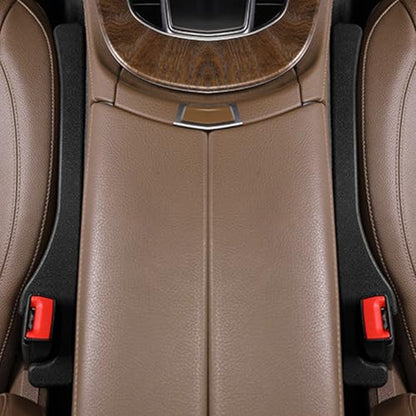 2 Pack Car Seat Gap Filler Car Seat Gap Interior Universal Fit PU Leather Car Seat Gap Plug for Filling Gaps Between Seats and Consoles Stop Things from Dropping