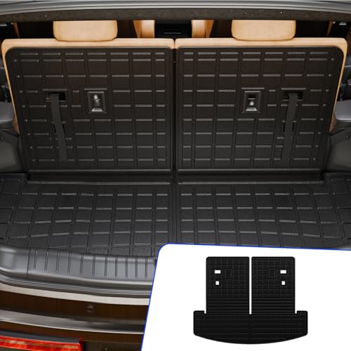 Cargo Mat Compatible with 2024 2025 2026 Hyundai Santa Fe Trunk Mat Cargo Mat Cargo Liner All Weather Santa Fe Accessories (Trunk Mat with Backrest Mat)
