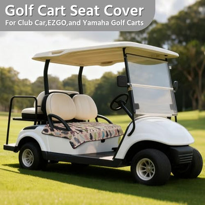 Golf Cart Seat Covers, Universal Golf Cart Seat Towel Blanket for Yamaha, EZGO, Club Car, Icon and More 2-Seat Carts, 100% Microfiber Keeps Seat Comfortable and Clean - color: bigfoot