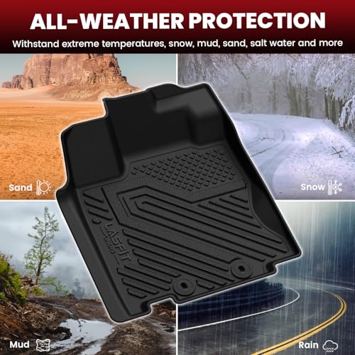 LASFIT Floor Mats for Nissan Pathfinder 2013-2020 / Infiniti QX60 2014-2021 / JX35 2013, All Weather TPE Custom Fit Easy Clean Durable No-Curling Trunk Mat for Pathfinder & QX60 & JX35 - size: 1)For Nissan Pathfinder | 2013-2020