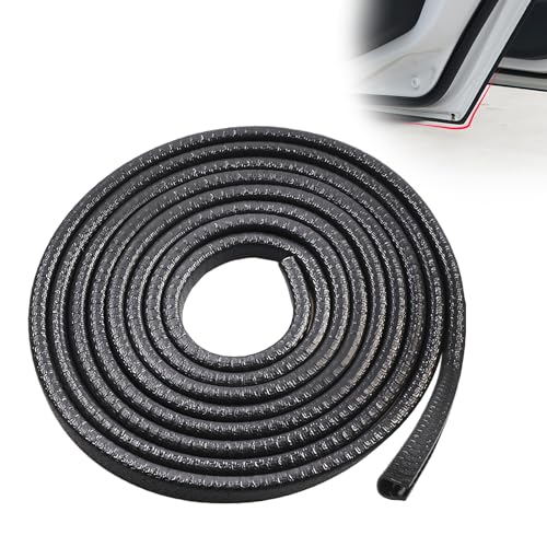 U-Shape Car Door Edge Guards, 32.8 Ft Rubber Automotive Door Edge Protector for SUVs Sedans, Easy No-Glue Install, Exterior Car Accessories Trim (Black)