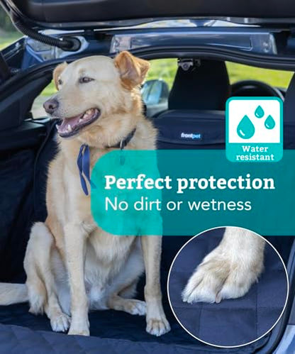 Cargo Cover for Dogs, Water Resistant Pet Cargo Liner Dog Seat Cover Mat for SUVs Sedans Vans with Bumper Flap Protector, Non-Slip, Backseat Cover, Trunk Liner Universal Fit (Large/Black) - color: Black