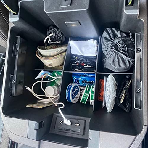 EDBETOS Center Console Organizer Dividers Compatible with Chevy Silverado 1500/GMC Sierra 1500 2019-2022 and Silverado/Sierra 2500/3500 HD 20-23 Accessories Full Console w/Bucket Seats ONLY