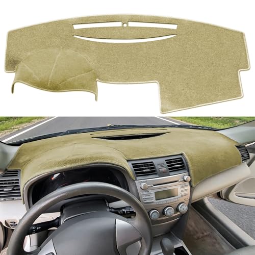 Dash Cover for Camry Accessories 2007 2008 2009 2010 2011 Custom Fit Dashboard Cover Mat Pad (Beige) - color: Beige, size: 2007-2011