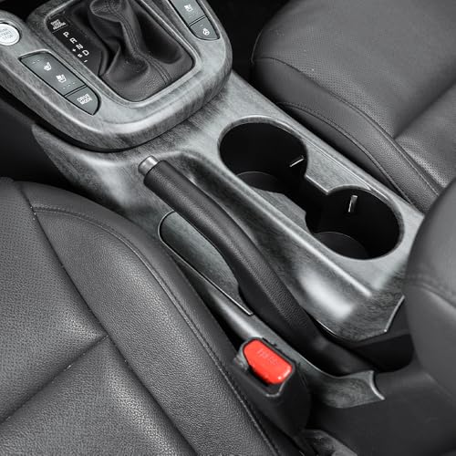 Water Cup Holder Cover Decorative Sticker Handbrake Cover Plate Suitable Compatible with Kia Soul 2020-2025 Accessories Automotive Interior Decal(Wood Grain) - color: Wood