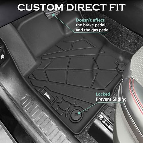 KARPAL Floor Mats for 2020-2025 2026 Ford Escape (NOT Fit Hybrid), Custom Fit TPE All Weather Ford Escape Accessories 1st & 2nd Row Floor Liner & Cargo Liner - style: 2020-2026 | For Ford Escape (NOT Hybrid) | 1st & 2nd Row & Cargo