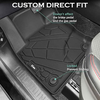 KARPAL Floor Mats for 2020-2025 2026 Ford Escape (NOT Fit Hybrid), Custom Fit TPE All Weather Ford Escape Accessories 1st & 2nd Row Floor Liner & Cargo Liner - style: 2020-2026 | For Ford Escape (NOT Hybrid) | 1st & 2nd Row & Cargo