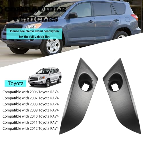 1 Pair Central Dashboard Cover Strip Trim Left and Right Compatible with 2006-2012 Toyota RAV4 Base Limited EV Sport Replaces 55413-42070-B0 55412-42060-B0