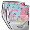 Car Sun Shade for Window Baby, 2 Pack Full Shade Window Shades with Storage Net Pocket, 7 Suction Cups, Cute Elephant for Sun/Heat/UV Rays Protection, Kids - color: Elephant-2pcs