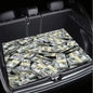 Universal Car Trunk Mat 29" x 39", Banknote Pattern All Weather Trunk Protection Cargo Liner, Durable Cargo Mat Rear Trunk Liner,Stylish Vehicle Interior Accessories Suitable for Most Car Models - color: Banknote Pattern