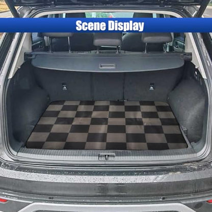 Car Trunk Cargo Liner, 38"×29" Scratch-Resistant Car Floor Mat, Washable Auto Trunk Protective Mat, Fashionable Vehicle Interior Decoration Accessories for SUVs, Trucks (Style2)