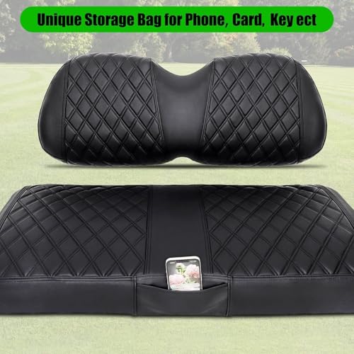 Club Car Precedent Seat Covers, Golf Cart Seat Covers for Precedent OEM Ordinary Seat-Thick Premium Marine Leather Custom Diamond Comfortable/Anti-Scratch/Anti-Fading/Easy to Install - style: Fit Club Car Precedent&Tempo Front Seat