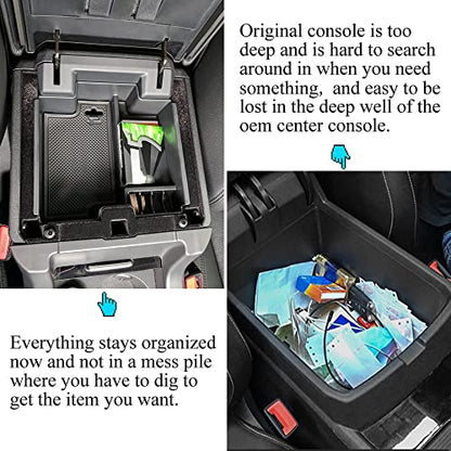 Center Console Tray Armrest Storage Box Compatible with Land Rover Discovery Sport 2015 2016 2017 2018 2019 Door Organizer ABS Tray Insert Glove Pallet - size: for Land Rover Discovery Sport | 2015-2019