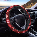 GLENLCWE Red Love Pattern Steering Wheel Cover 15 Inch Stretch-On Steering Wheel Wrap Auto Interior Steering Accessories - color: Red Love