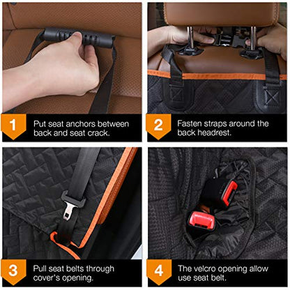 Heavy Duty Back Seat Cover for Truck , 100% Waterproof & Odor-Free Dog Seat Protector for F150 F250 Chevy Silverado Ram Sierra, Scratch-proof Eco-Friendly Back Seat Cover for Dogs, Kids, Tools & Gear - size: Regular for Truck