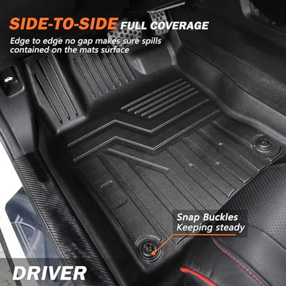 KUST Floor Mats Cargo Mat Set for Honda CR-V 2023-2025 2026 (Not for Hybrid), All Weather Cargo Trunk Liner Backrest Mat for CRV Accessories TPE Rubber Raised Edge (for Cargo in Lower Deck Position) - style: For │ CR-V 2023-2026 │ Full Set