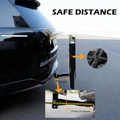 60" x 24" x 13" Hitch Cargo Carrier, 600 Lbs Heavy Duty Folding Luggage Rack for SUV & Truck, Steel Mesh Cargo Carrier Hitch Mount Fits 2" Receiver, Powder Coated Vehicle Cargo Basket - color: 60x24x13 inch