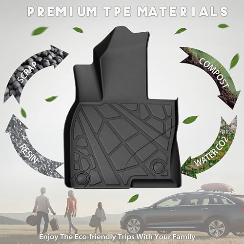 KARPAL Floor Mats for 2017-2025 Mazda CX-5, All Weather TPE Custom Fit Floor Liners Car Mats Accessories, 1st & 2nd Row & Cargo Liner - style: 2017-2025 | For Mazda CX5 | 1st & 2nd Row & Cargo