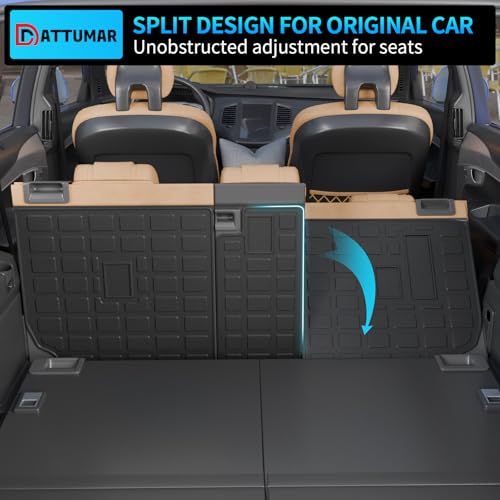 Back Seat Cover Compatible with 2010-2024 Toyota 4 Runner 7 Seat Kick Mats TPE All Weather Back Seat Cover Protector 2023 4Runner 7-Seater Accessories (2nd Row Backrest Mats) - size: 2nd Row Backrest Mats