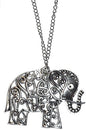 Hidden Hollow Beads Rear view Mirror Car Charm Ornament, Sun Catcher, Hanging Pendant, Stainless Steel Chain. Comes in a Gift Bag (Elephant) - size: Elephant