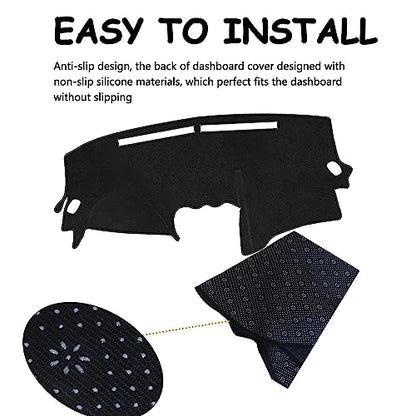 Dashboard Cover Dash Mat Compatible with Nissan Altima 2007 2008 2009 2010 2011 2012, Dash Board Cover for Altima Sedan Coupe 2007-2012