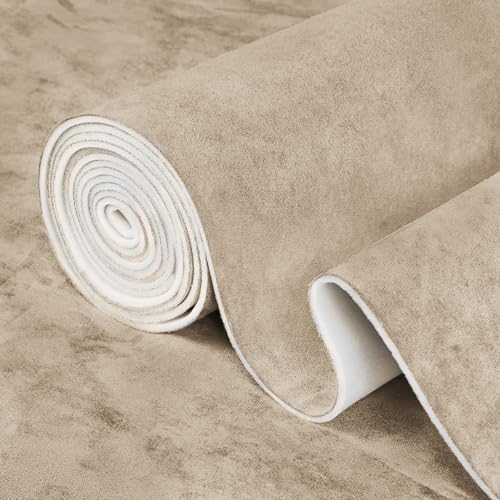 Beige Suede Headliner Fabric for Car Roof 36"x60", 1/8" Foam Backed Suede Material, Soft Touch, Anti-Sag, Soundproof, Flame-Retardant Automotive Upholstery DIY Replacement for SUV, Truck, RV - color: Beige, size: 36"L×60"W