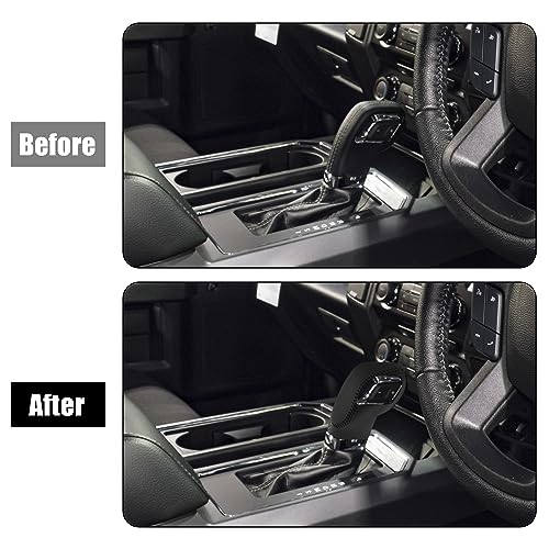 X AUTOHAUX Car Faux Leather Gear Shift Knob Cover for Ford Focus Escape Fusion Fiesta Transit Van Black - color: Black