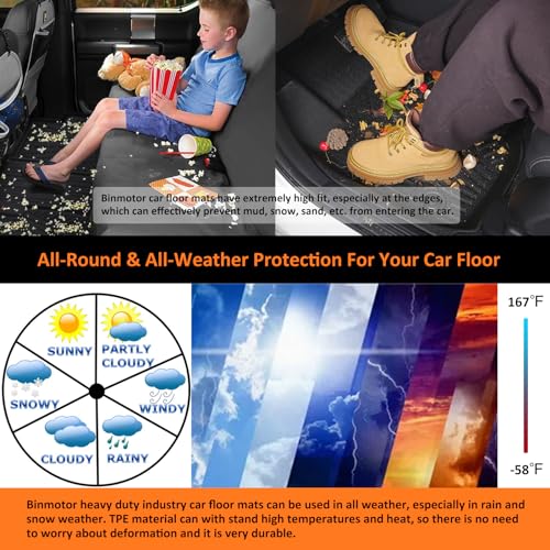 Binmotor-All Weather Floor Mats Cargo Liner for Mazda CX-5 2017 2018 2019 2020 2021 2022, Car Floor Mat CX5, Trunk Cargo Mat for Mazda CX5 Accessories Car Mats - style: 13) Car Mats for Mazda CX5 (2017-2022)